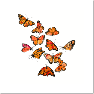 Monarch Butterflies Posters and Art